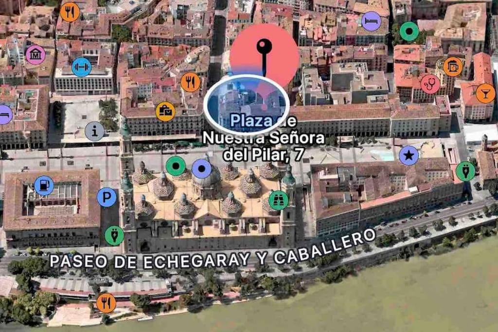 Apartmán La Plaza Del Pilar Zaragoza Exteriér fotografie